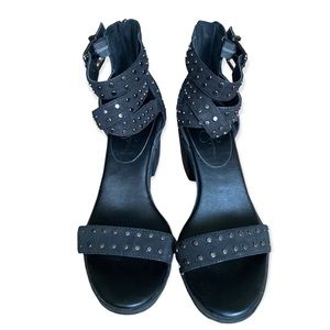 Jessica Simpson Black Studded heels size 8